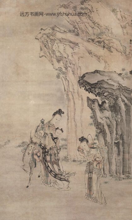 图片 黄慎 《麻姑献寿图》轴 纸本设色 纵 141.jpg