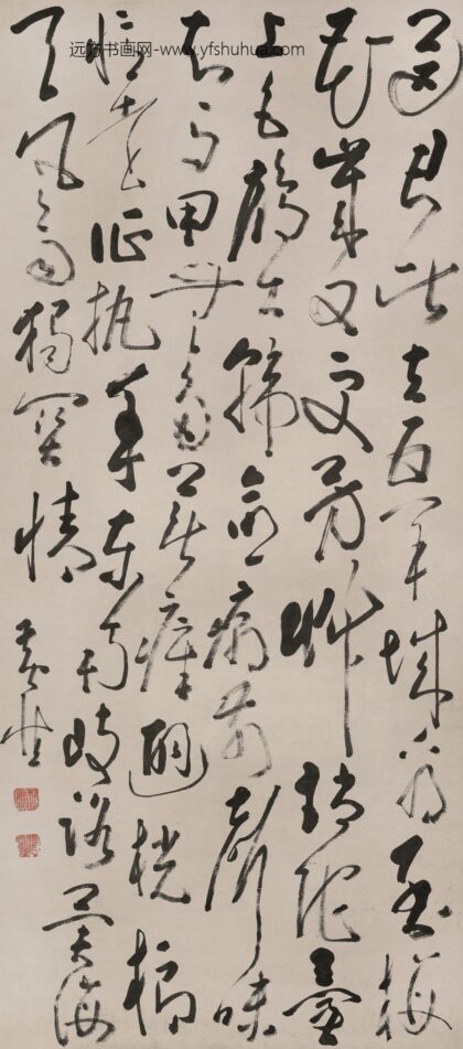 图片 黄慎《草书七言律诗》轴.jpg