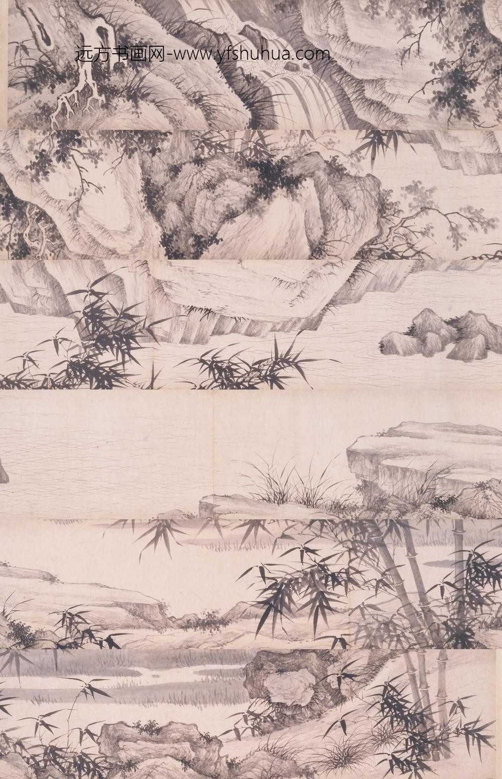 夏昶_松泉竹石图卷