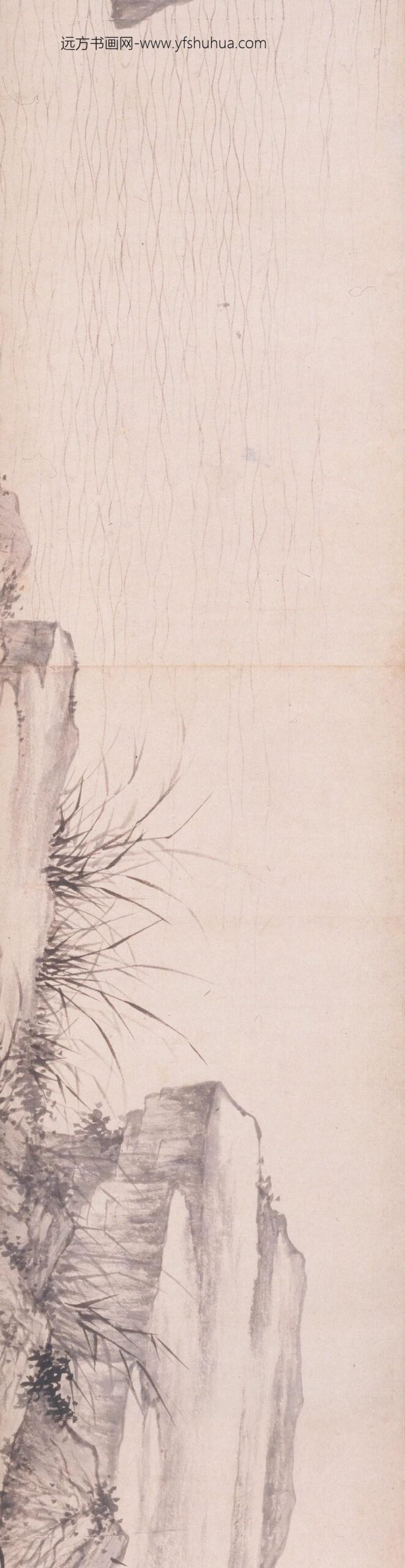 夏昶_松泉竹石图卷_