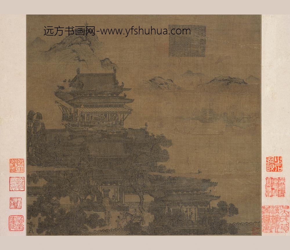 夏永_岳阳楼图散页