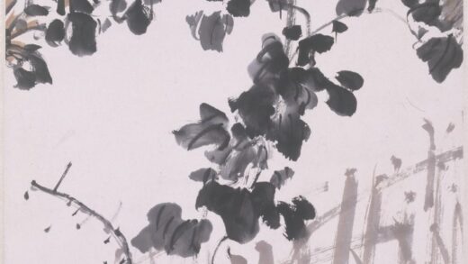 姚华 王梦白篱菊雏鸡图轴.jpg