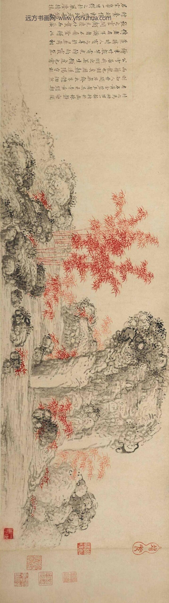 孙克弘_等朱竹图合卷_