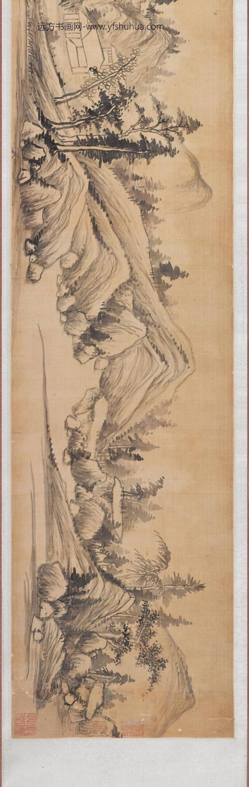 张一鹄_赠王士禛山水图卷_