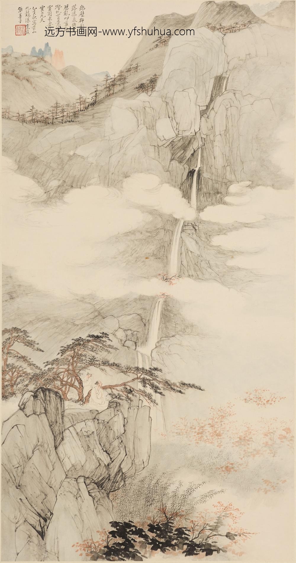 张善子（张善孖）_山水图轴