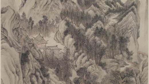 张培敦 仿巨然浮峦暖翠图轴.jpg