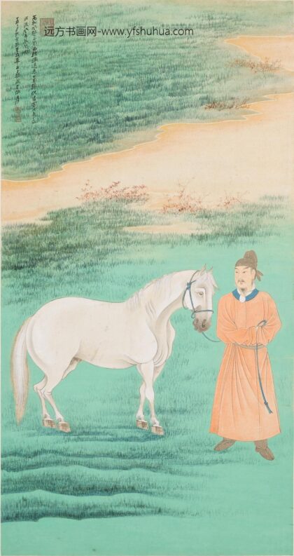 张大千 临曹霸玉花骢图轴.jpg