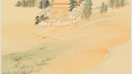 张大千 临石涛没骨山水图轴.jpg