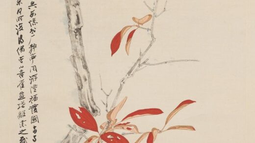 张大千 山喜鹊图轴.jpg