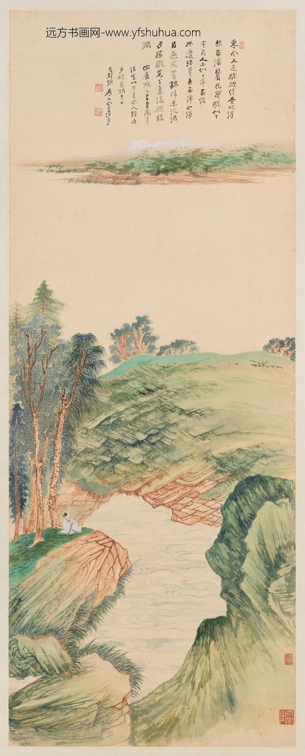 张大千_山水图轴-