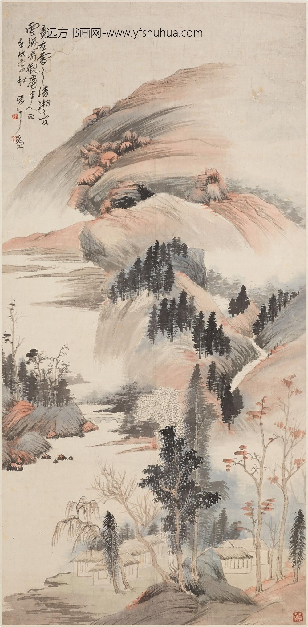 张大千_山水图轴-