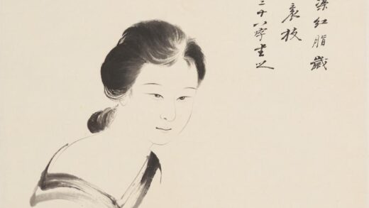 张大千 怀玉调脂图轴.jpg