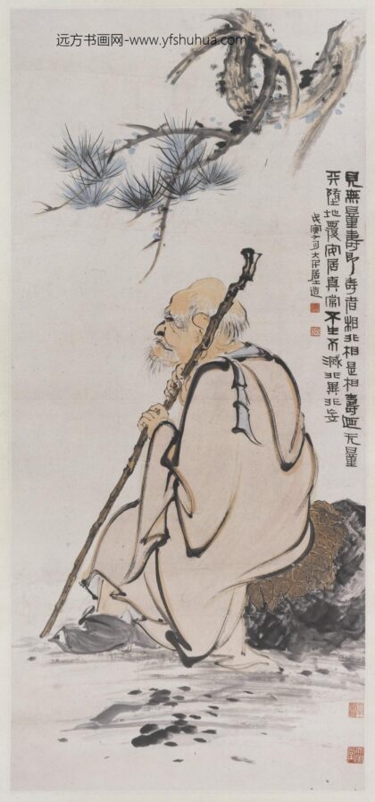 张大千 无量寿佛像轴.jpg