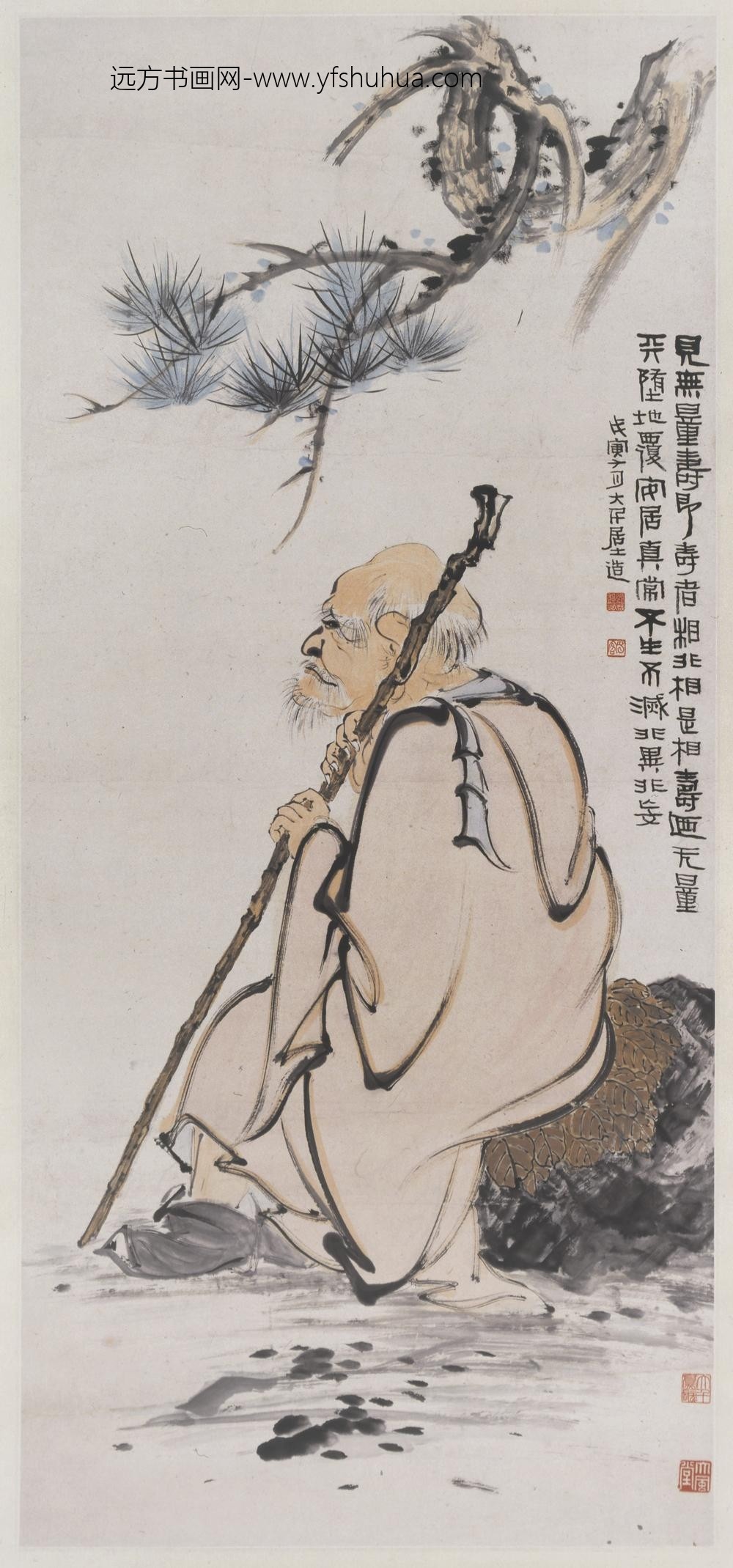 张大千_无量寿佛像轴