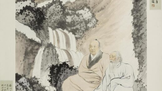 张大千 曾熙李瑞清像轴.jpg