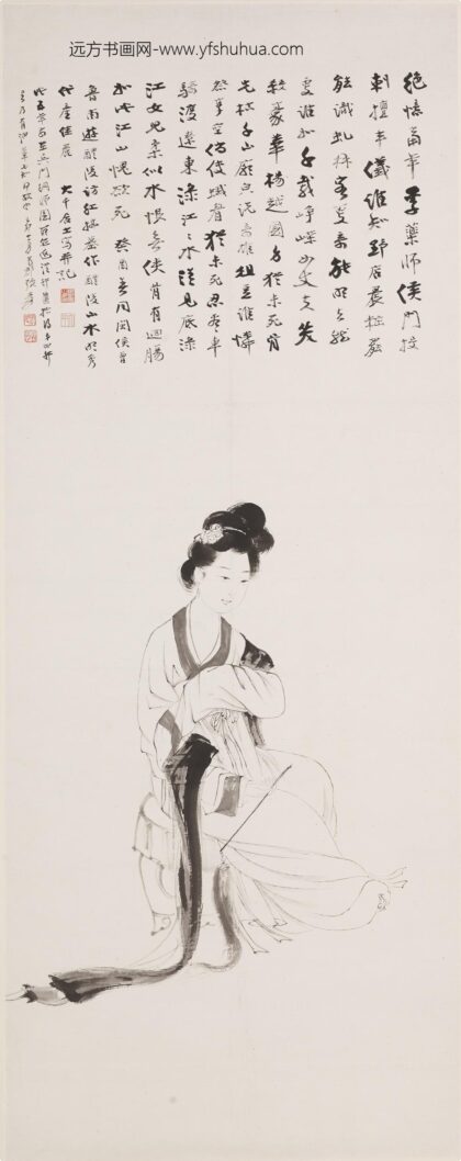 张大千 红拂女像图轴.jpg