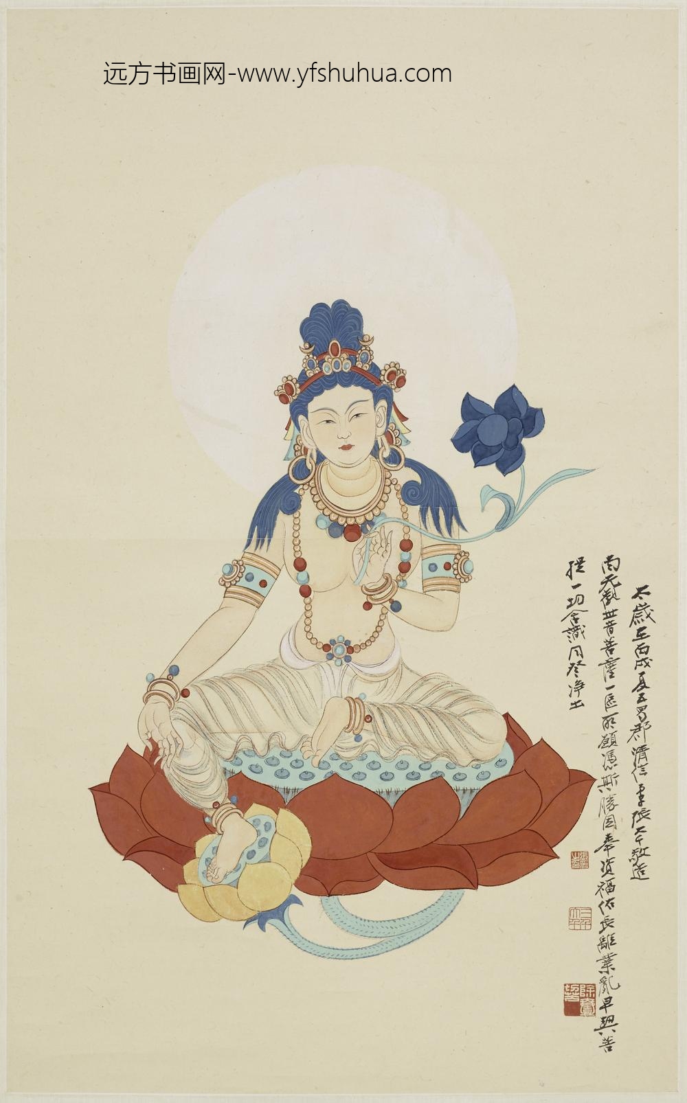 张大千_观音图轴-