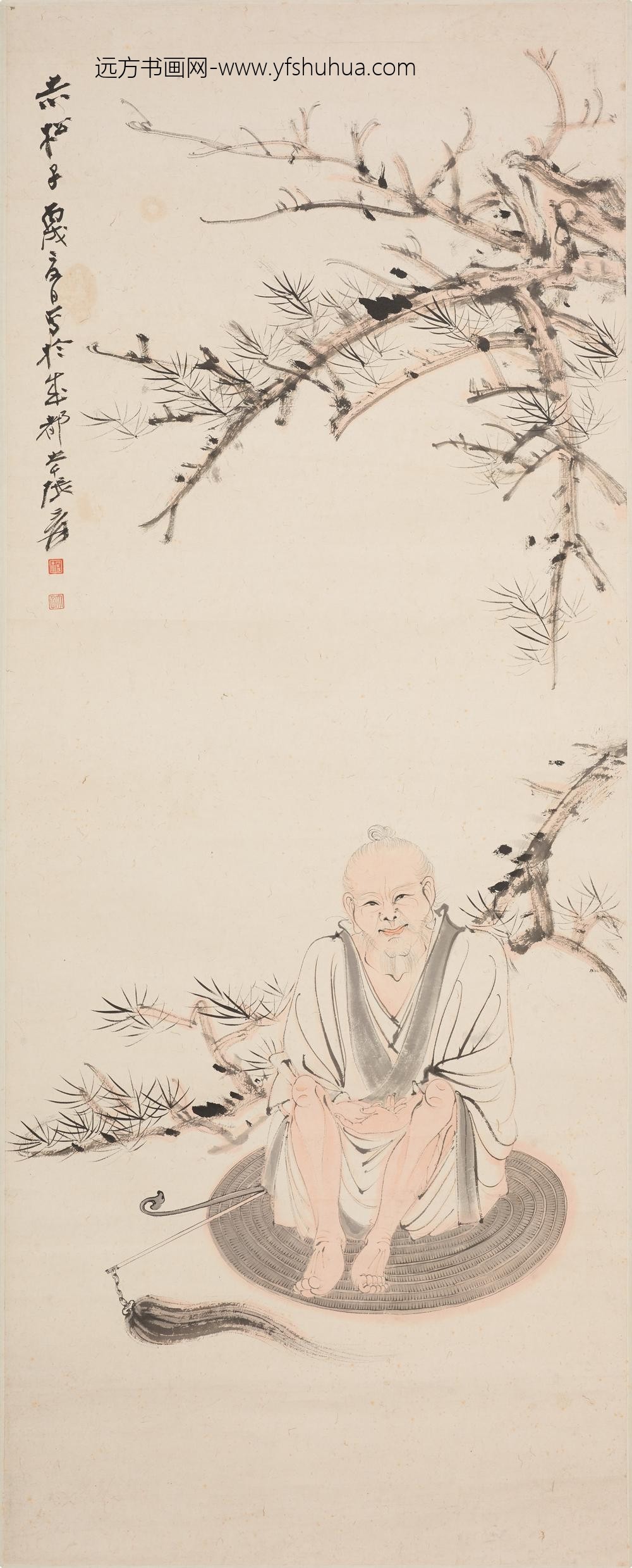 张大千_赤松子图轴