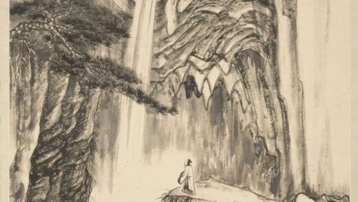 张大千 雁山折瀑图轴.jpg