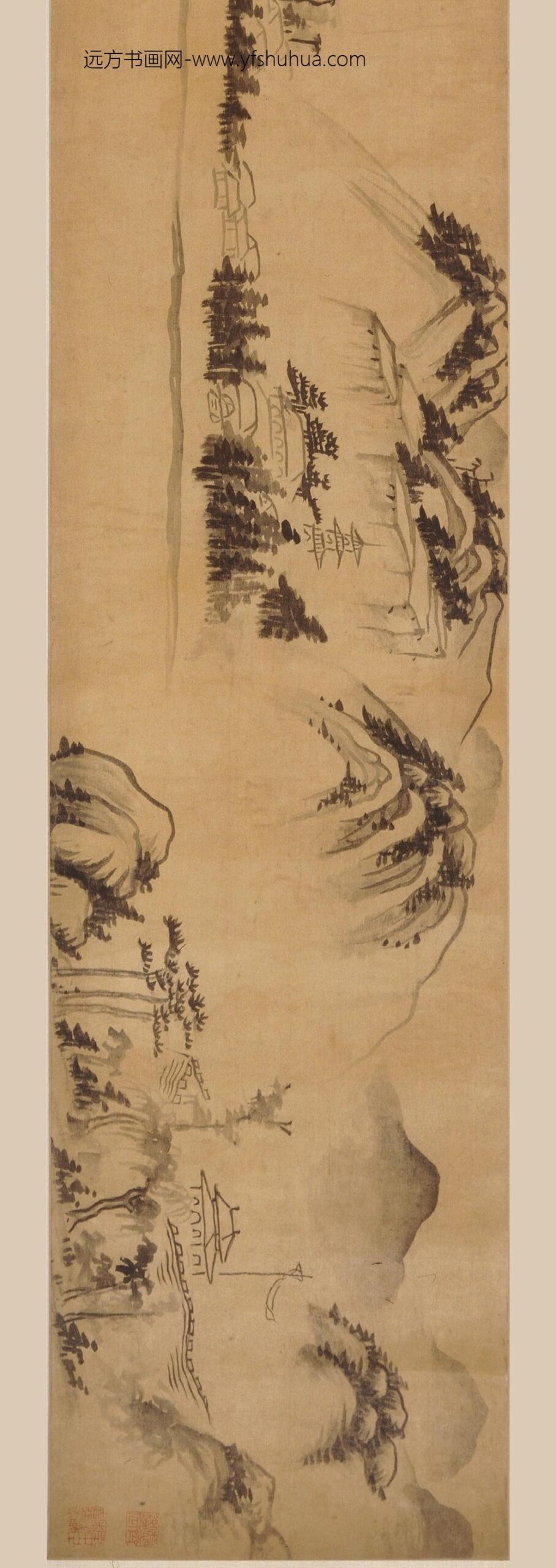 张学曾_吴山涛山水合卷_