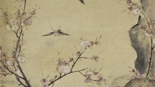 张敔 桃花飞燕图轴.jpg