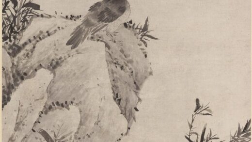 张敔 竹涧幽禽图轴.jpg