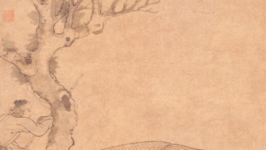 张渥 雪夜访戴图轴.jpg