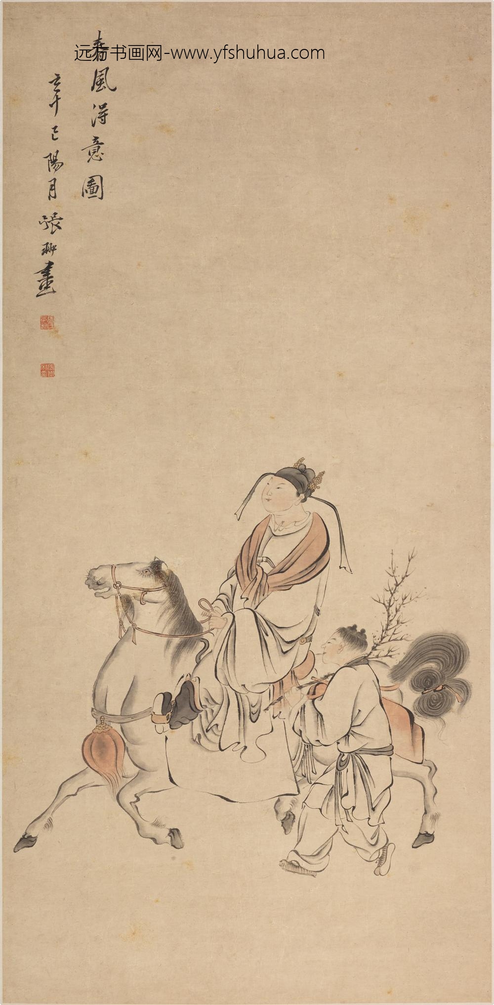 张翀_春风得意图轴