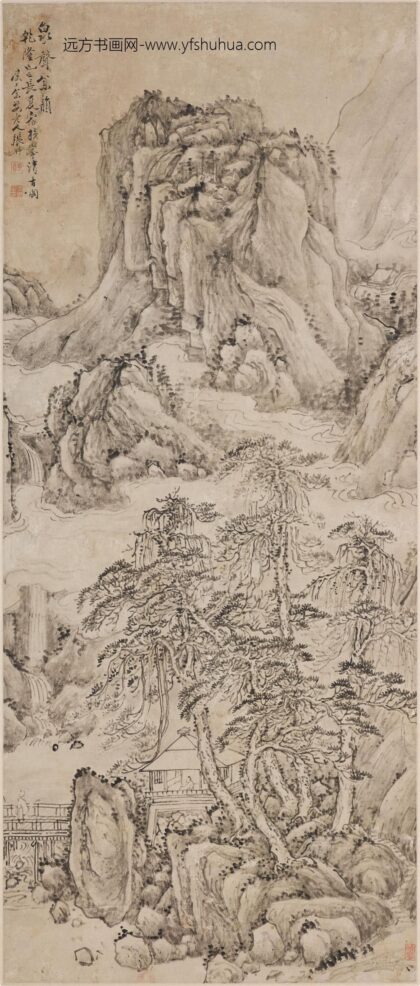 张翀 泉声松韵图轴.jpg