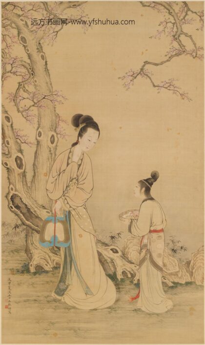 张翎 仕女图轴.jpg