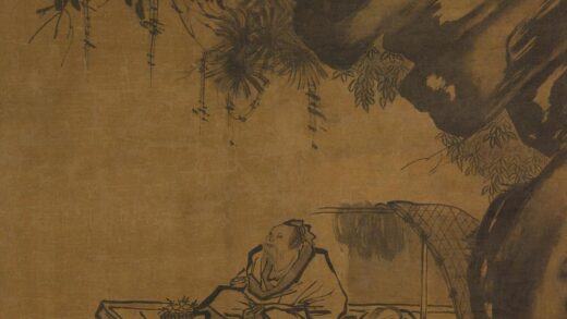 张路 停舟待月图轴.jpg