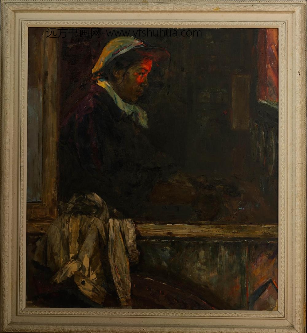 张隆基_女配电工油画