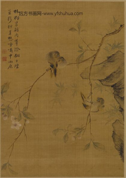 徐冈 花鸟轴.jpg