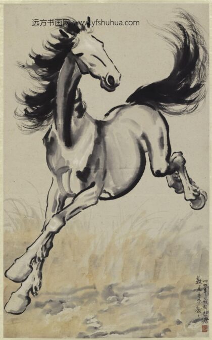 徐悲鸿 奔马图轴 1.jpg