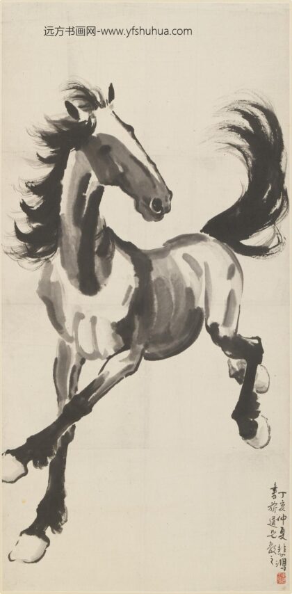 徐悲鸿 奔马图轴 2.jpg