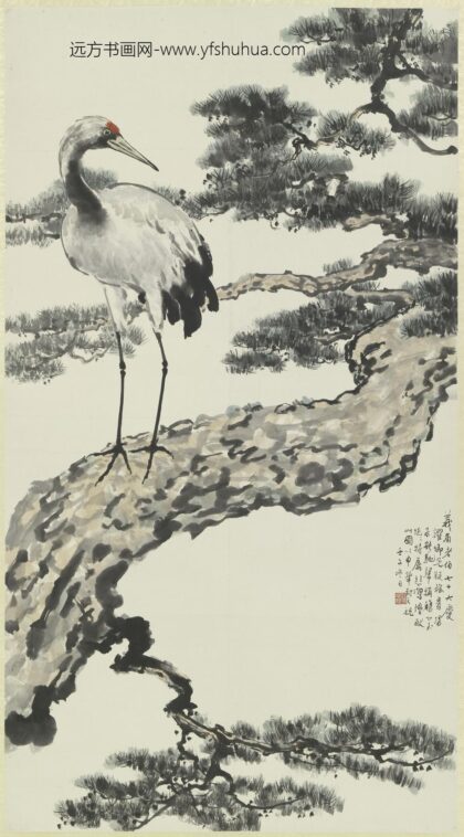 徐悲鸿 松鹤图轴.jpg