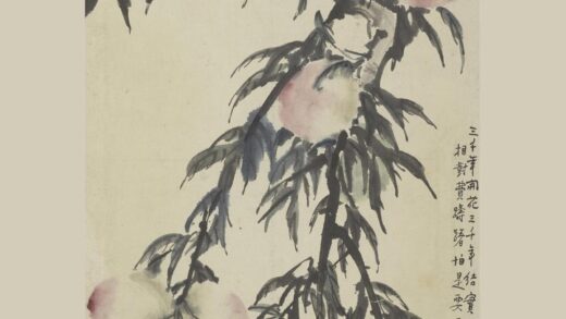 徐悲鸿 桃实图轴.jpg