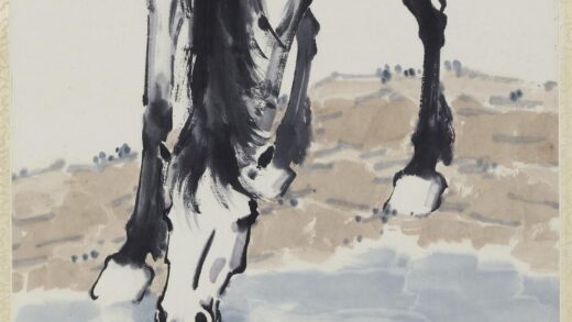 徐悲鸿 饮马图轴 1.jpg