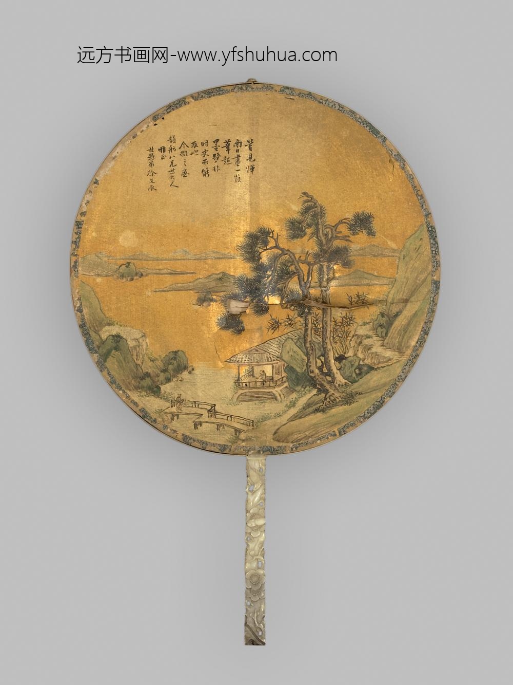 徐文承_松江远眺团扇