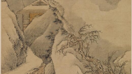 徐方 冲寒行旅图轴.jpg