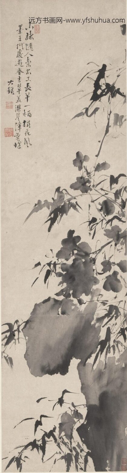 徐渭 竹石牡丹图轴 2.jpg