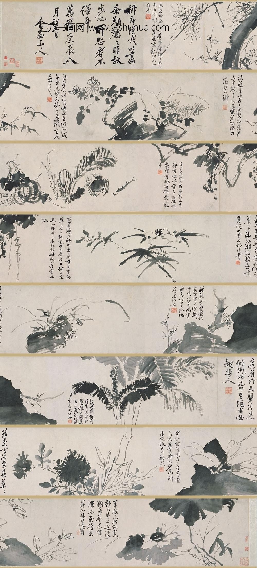 徐渭_花果鱼蟹图卷