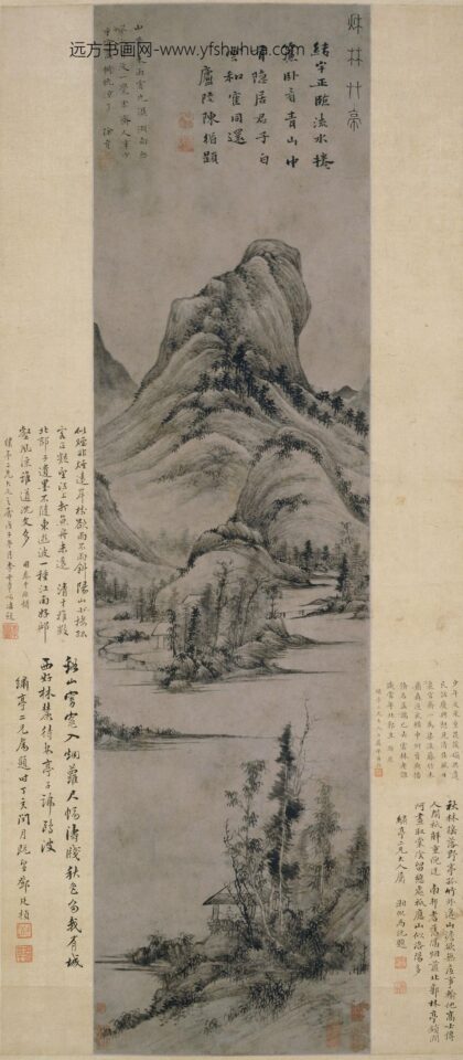 徐贲 秋林草亭图轴.jpg