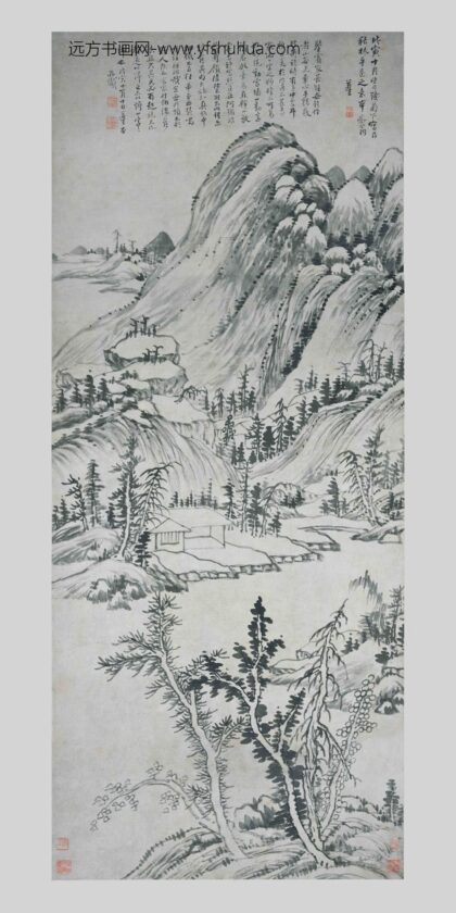 恽向 秋林平远图轴.jpg