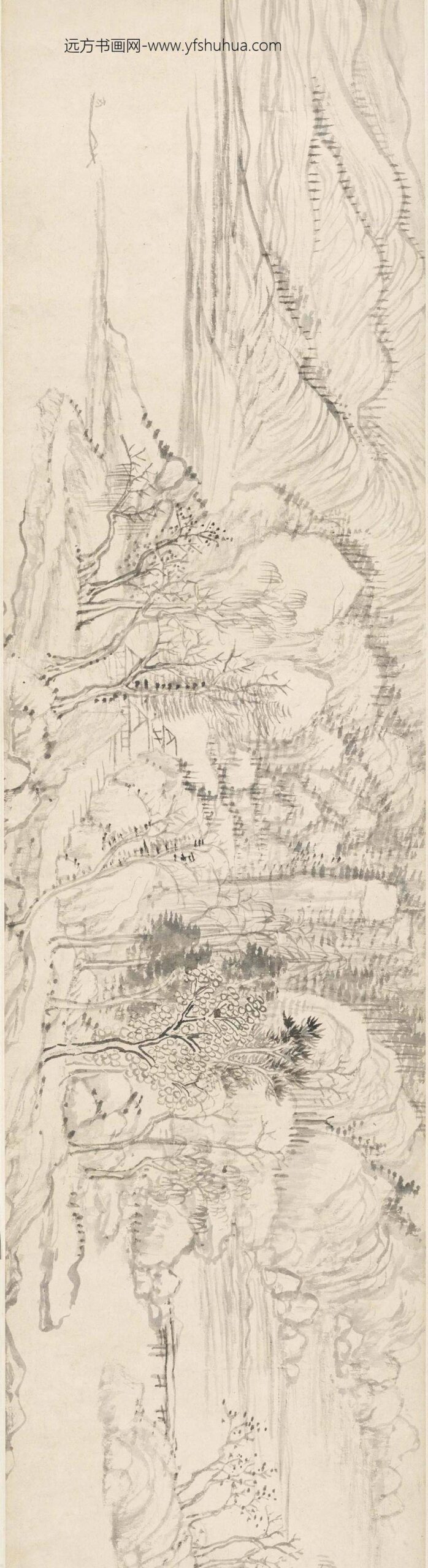 恽寿平_仿黄公望富春山一曲图卷_