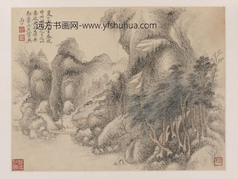 恽寿平_山水图册-