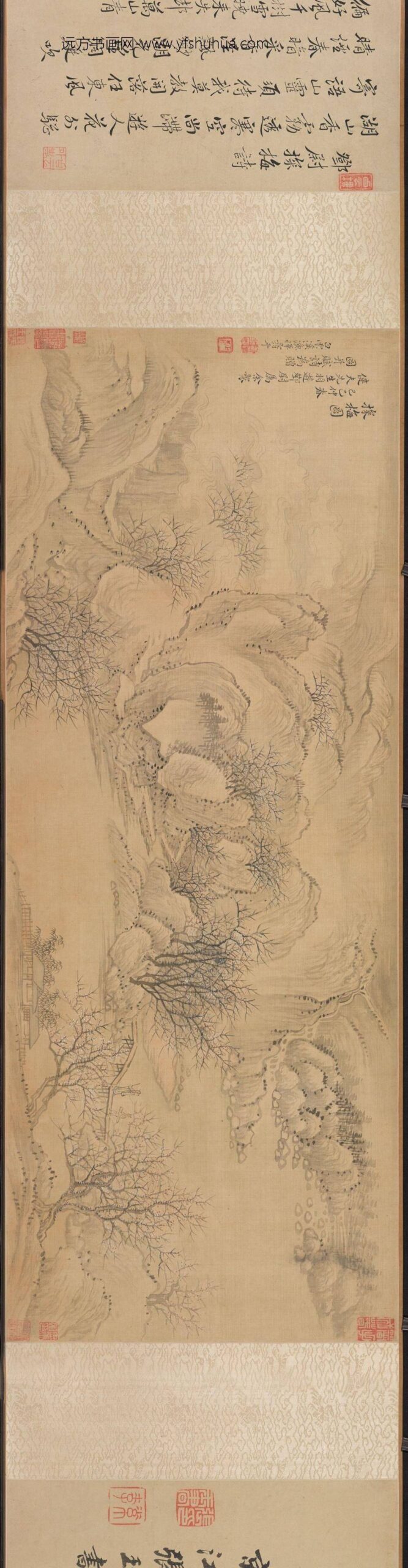 恽寿平_探梅图卷_