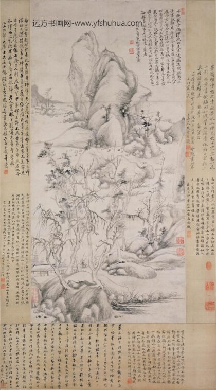 恽寿平 秋林老屋图轴.jpg