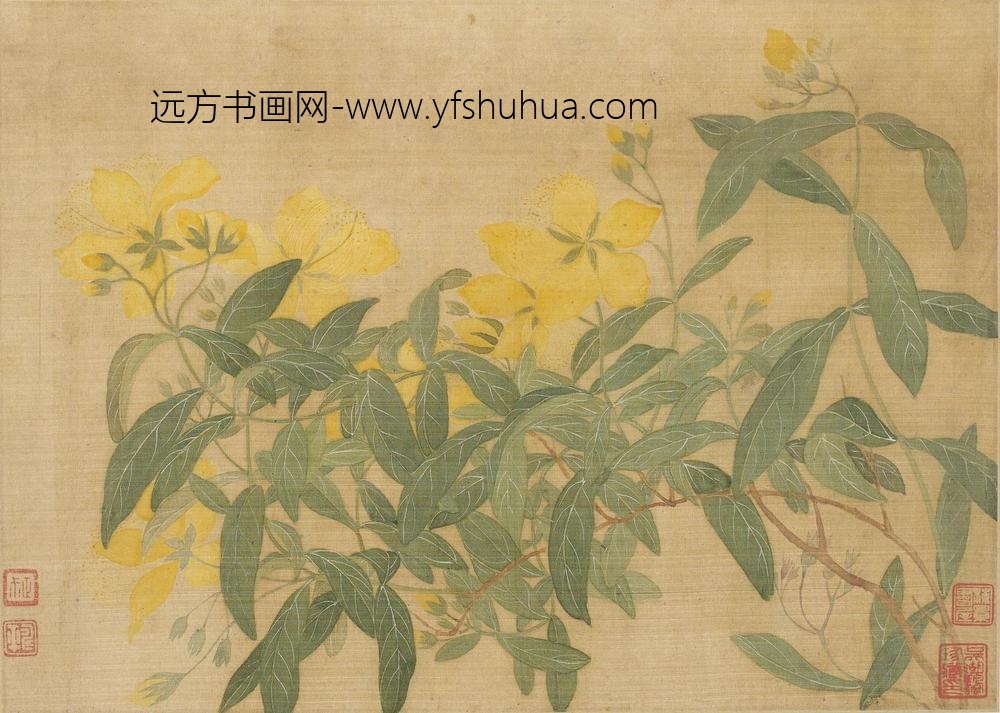 恽寿平_花卉图册（十开）_