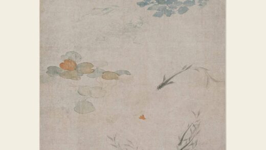 恽寿平 落花游鱼图轴.jpg